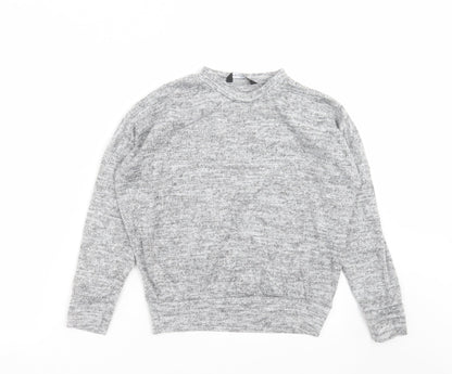 Womens UK Size 10 Peacocks Grey Pullover Jumper
