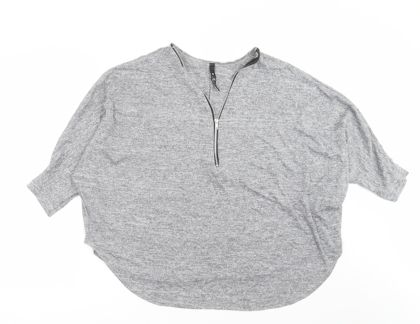 Influence Womens Grey  Knit Pullover Jumper Size 14