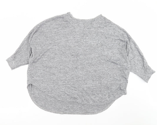 Influence Womens Grey  Knit Pullover Jumper Size 14