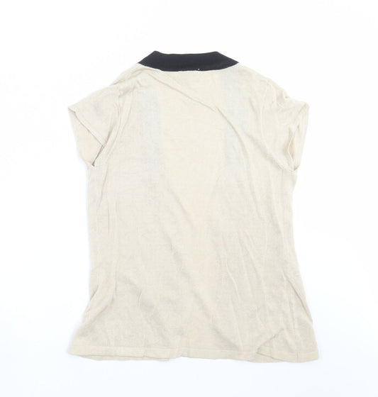 Womens UK Size 12 MINUET Beige Cardigan Jumper