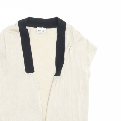 Womens UK Size 12 MINUET Beige Cardigan Jumper