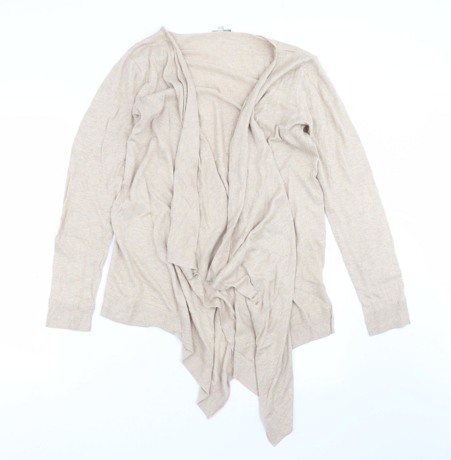 Womens UK Size 12 Peacocks Beige Cardigan Jumper