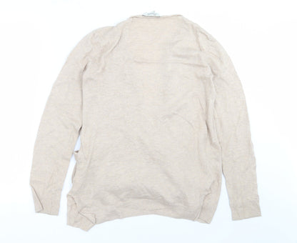 Womens UK Size 12 Peacocks Beige Cardigan Jumper