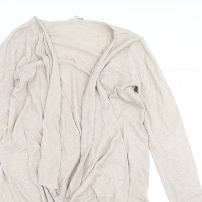 Womens UK Size 12 Peacocks Beige Cardigan Jumper