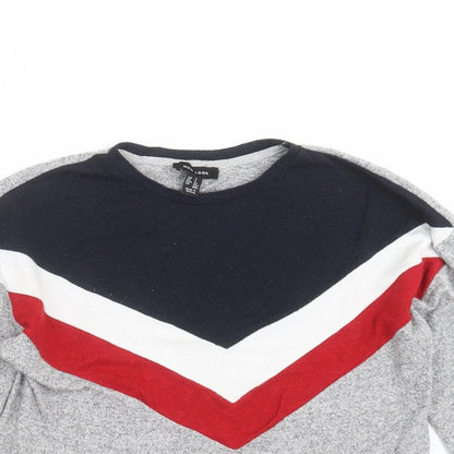 Womens UK Size S New Look Grey Pullover Jumper