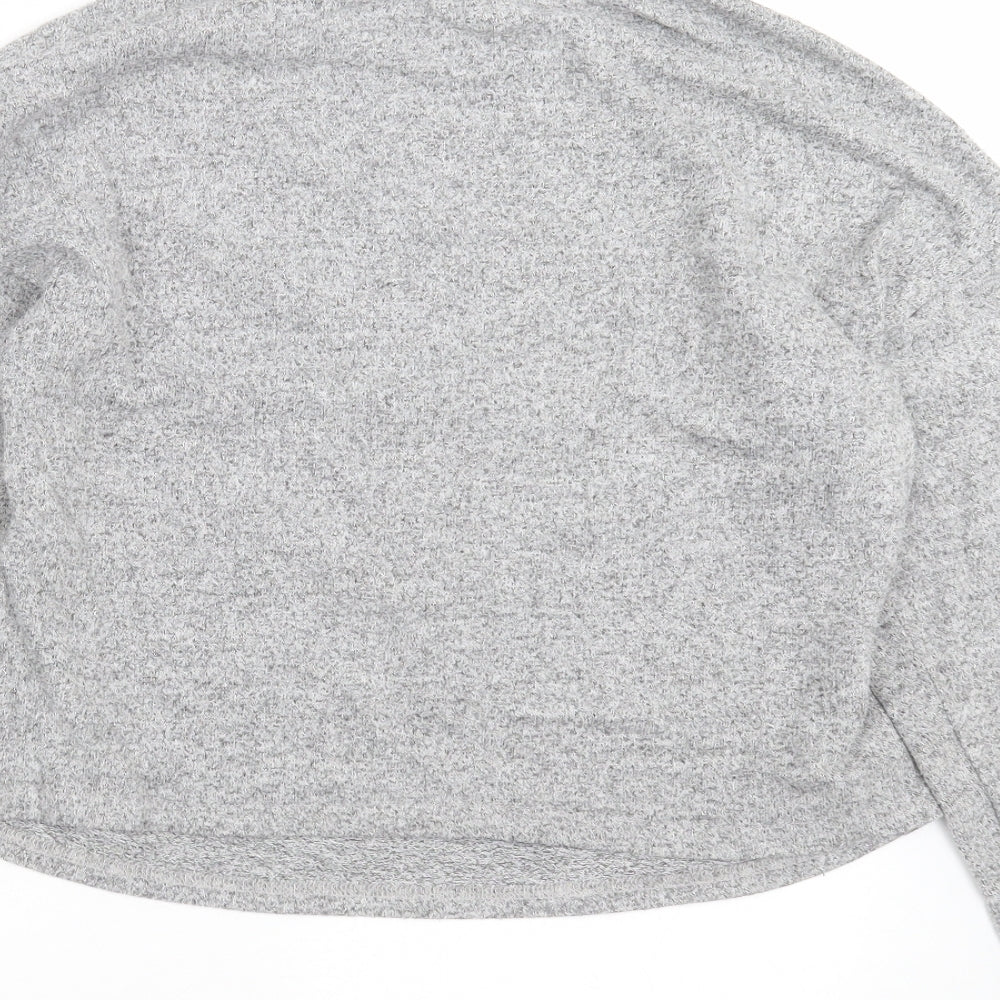 Womens UK Size S New Look Grey Pullover Jumper