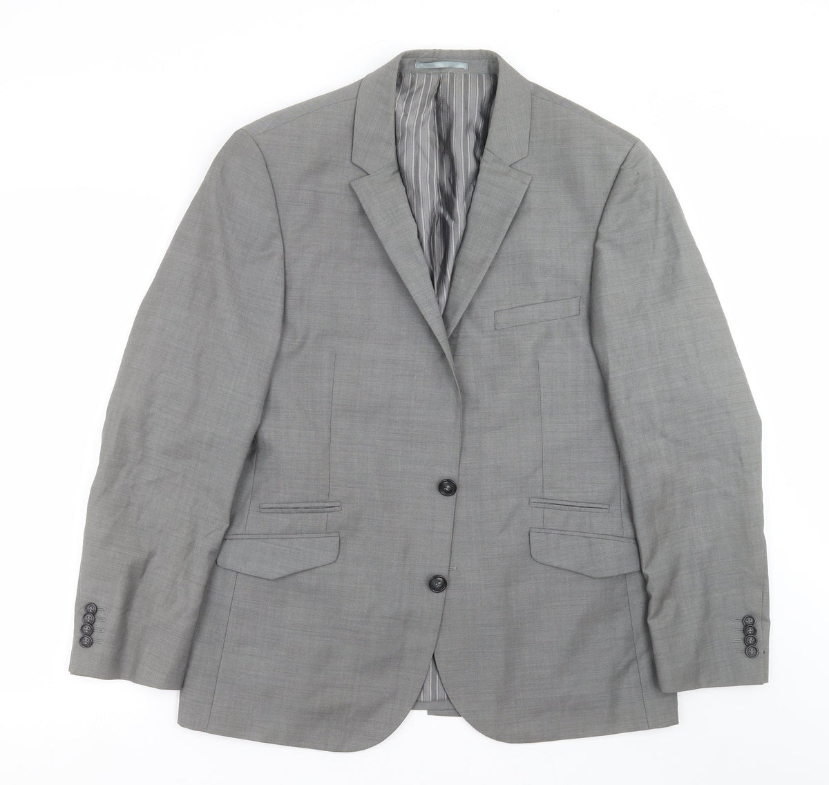 Additional front view of Urbane men’s grey jacket suit jacket, size 40