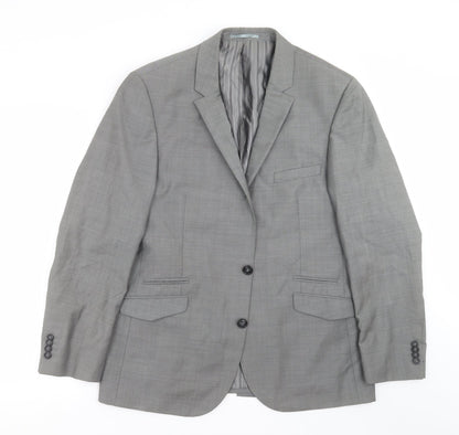Additional front view of Urbane men’s grey jacket suit jacket, size 40