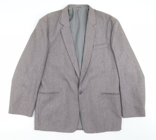 Mens UK Size 42 Preworn Regular Purple Suit Jacket
