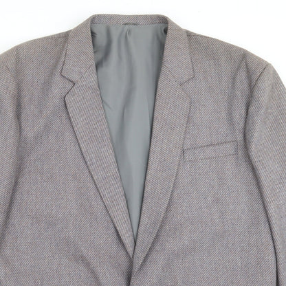 Mens UK Size 42 Preworn Regular Purple Suit Jacket