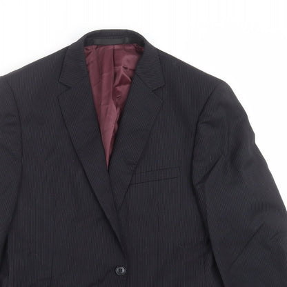 Mens UK Size 42 Marks and Spencer Regular Black Suit Jacket