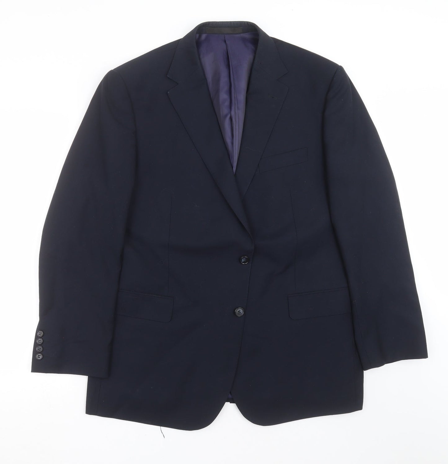 Mens UK Size 44 Marks and Spencer Regular Blue Suit Jacket