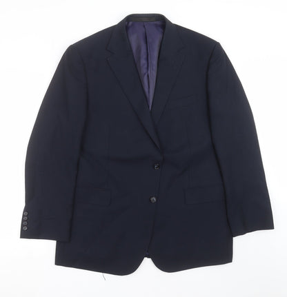 Mens UK Size 44 Marks and Spencer Regular Blue Suit Jacket