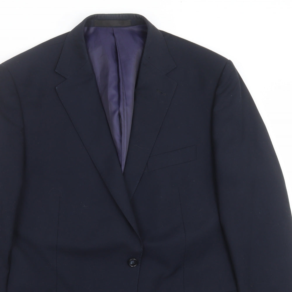 Mens UK Size 44 Marks and Spencer Regular Blue Suit Jacket