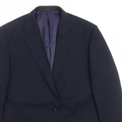 Mens UK Size 44 Marks and Spencer Regular Blue Suit Jacket