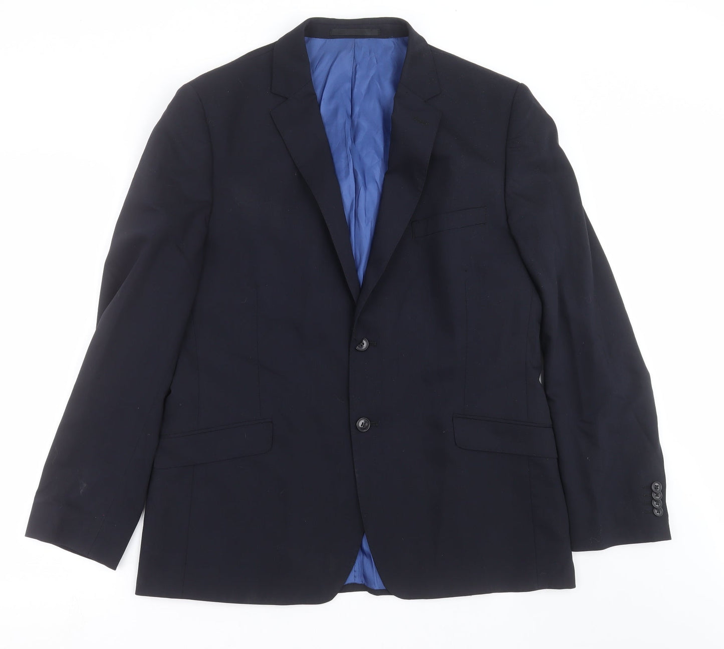 Mens UK Size 42 Performance Suit Regular Blue Suit Jacket
