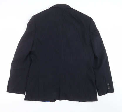 Mens UK Size 42 Performance Suit Regular Blue Suit Jacket