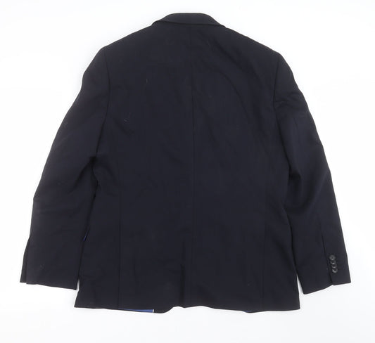Mens UK Size 42 Performance Suit Regular Blue Suit Jacket