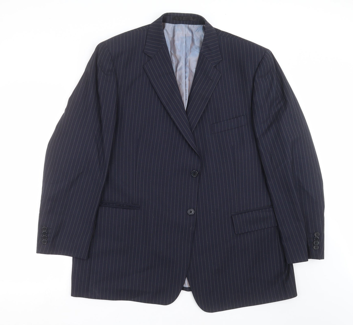 Mens UK Size 46 Marks and Spencer Regular Blue Suit Jacket