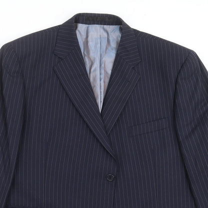 Mens UK Size 46 Marks and Spencer Regular Blue Suit Jacket