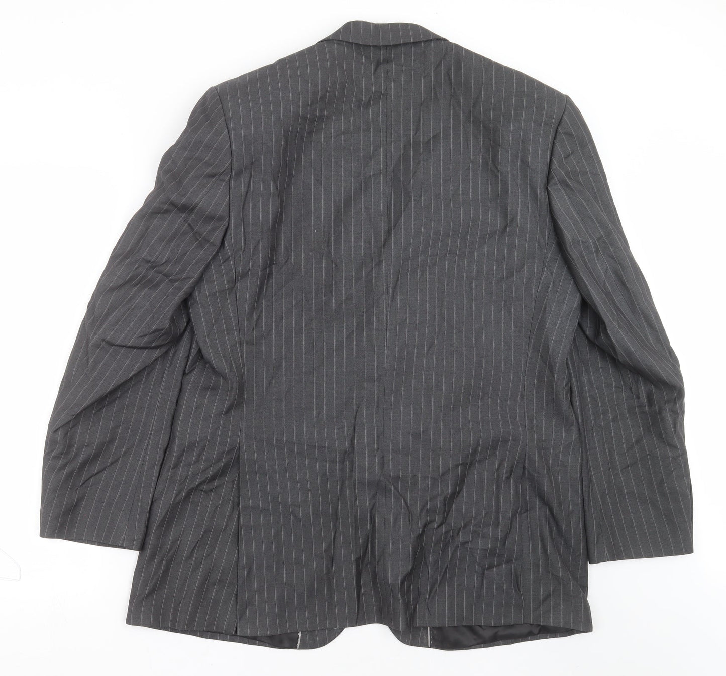 F&F Mens Grey Striped  Jacket Suit Jacket Size 44