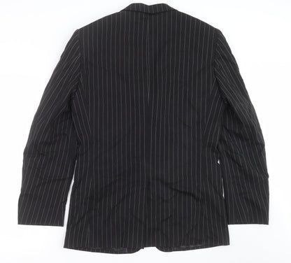 Mens UK Size 38 Butler & Webb Regular Black Suit Jacket