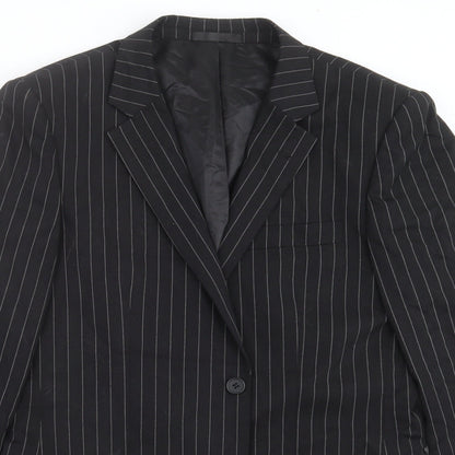Mens UK Size 38 Butler & Webb Regular Black Suit Jacket