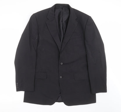 Mens UK Size 42 Scott & Taylor Regular Black Suit Jacket