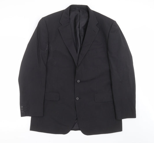 Mens UK Size 42 Scott & Taylor Regular Black Suit Jacket