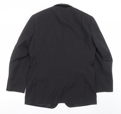 Mens UK Size 42 Scott & Taylor Regular Black Suit Jacket