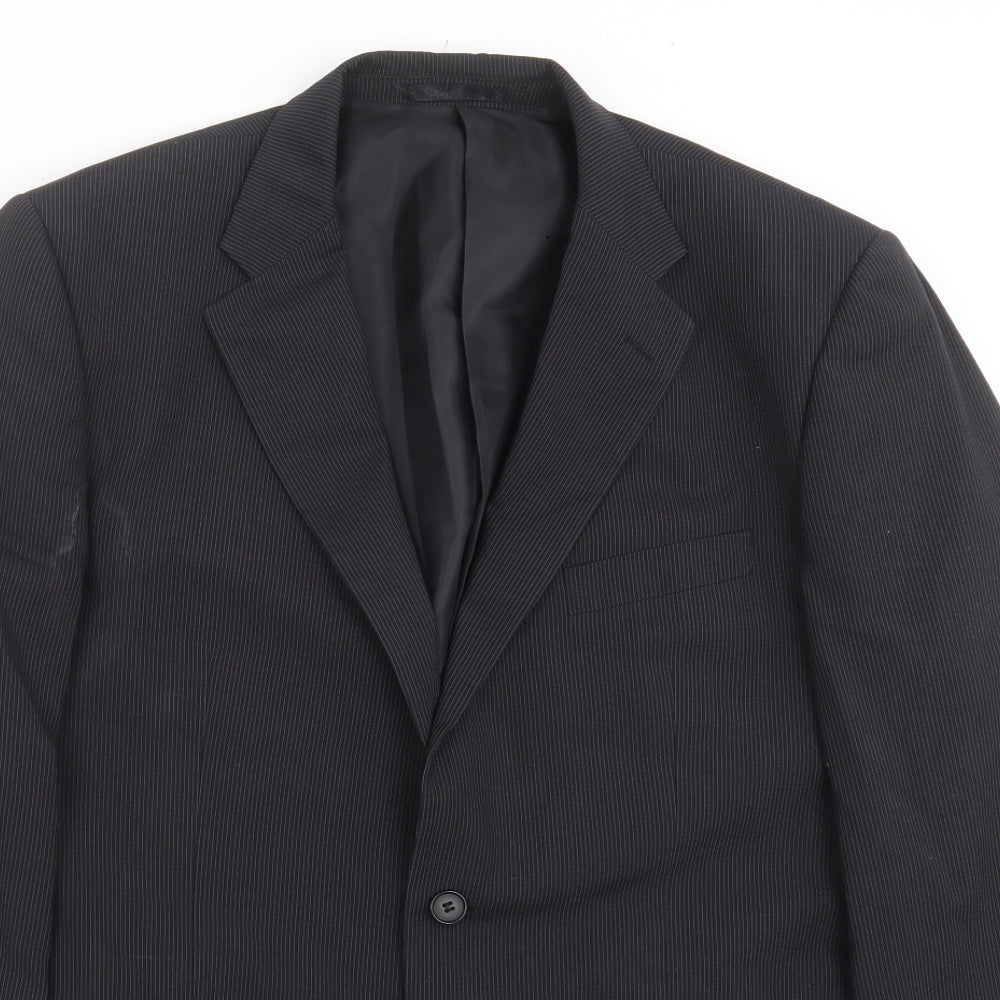 Mens UK Size 42 Scott & Taylor Regular Black Suit Jacket