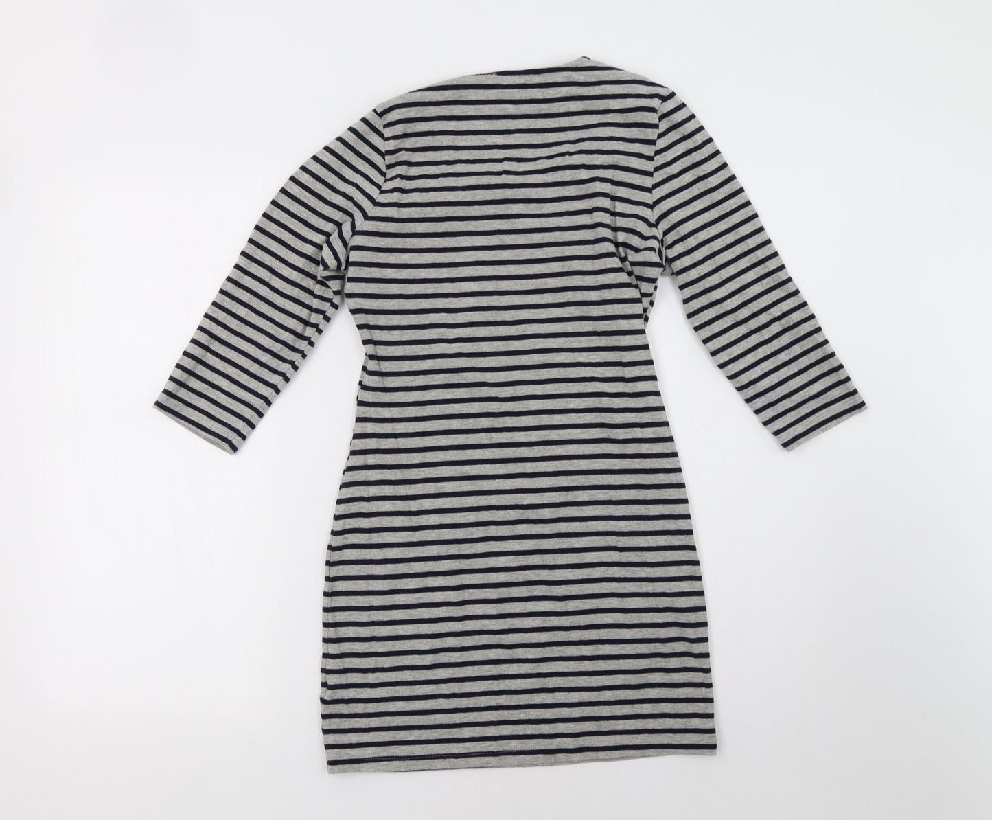 Primark Womens Grey Striped  A-Line  Size 12