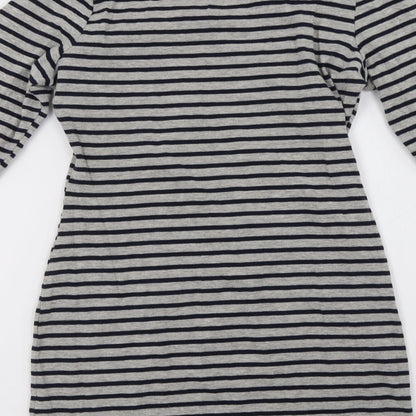 Primark Womens Grey Striped  A-Line  Size 12