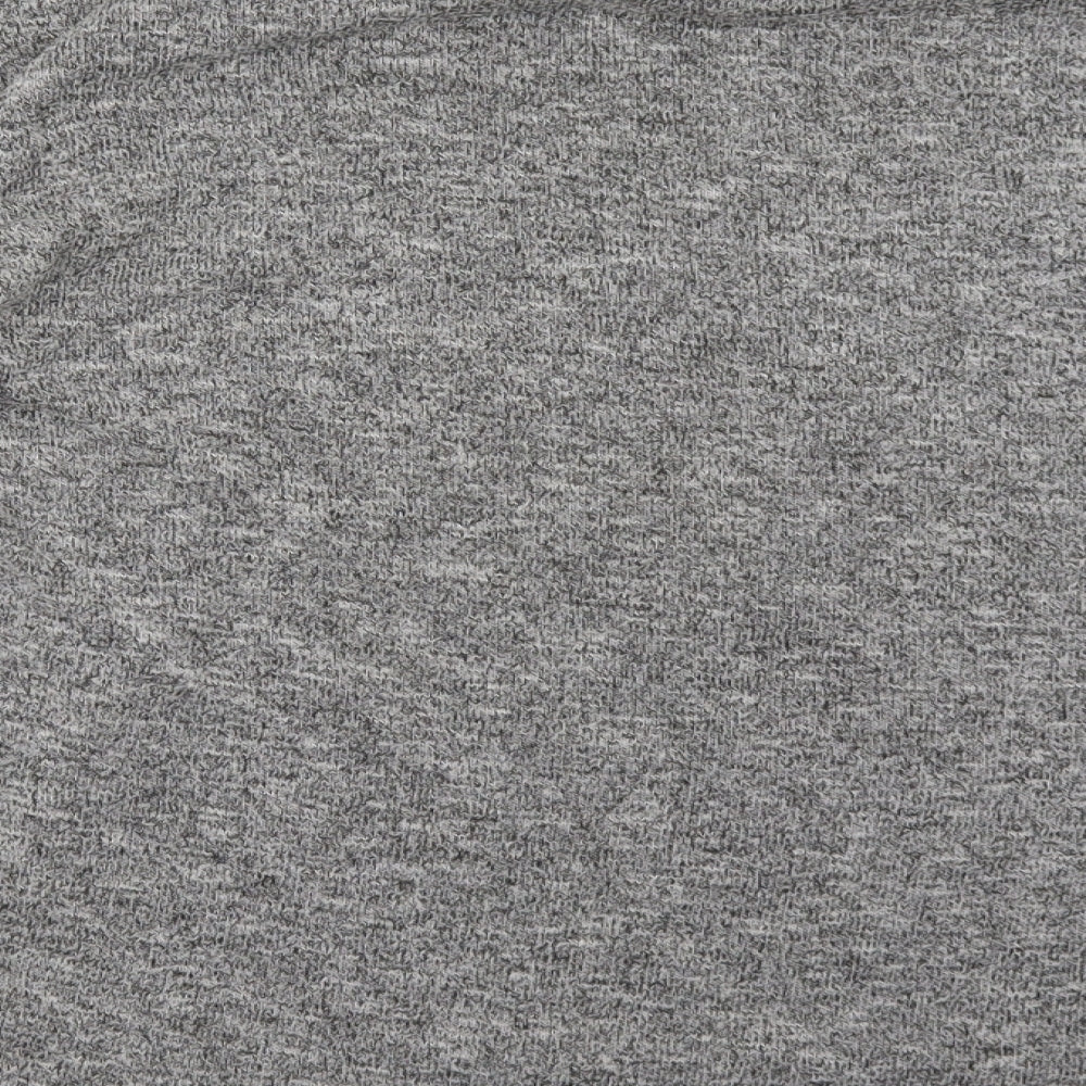 Brand and care label for TU women’s grey pullover sweatshirt, size UK 14