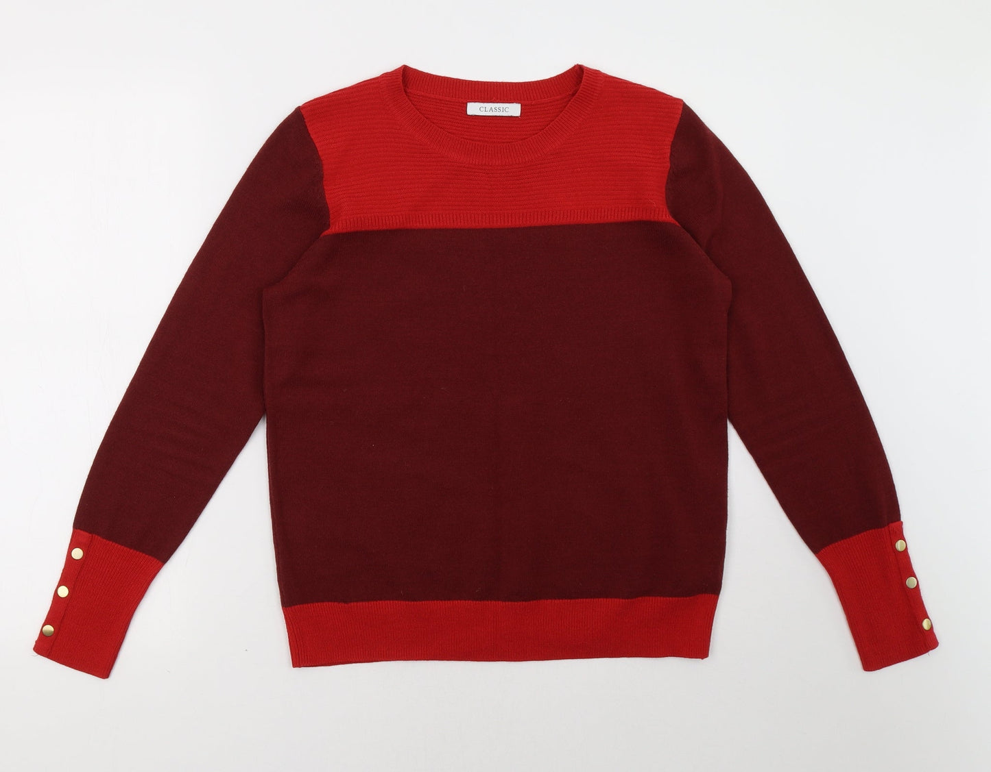 Womens UK Size 12 Marks and Spencer Red Pullover Sweatshirt