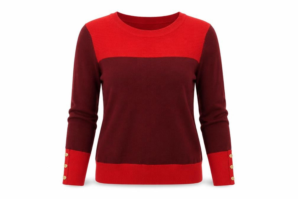Womens UK Size 12 Marks and Spencer Red Pullover Sweatshirt