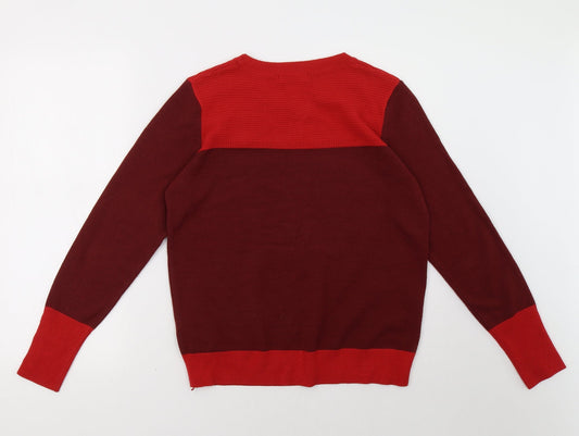 Womens UK Size 12 Marks and Spencer Red Pullover Sweatshirt
