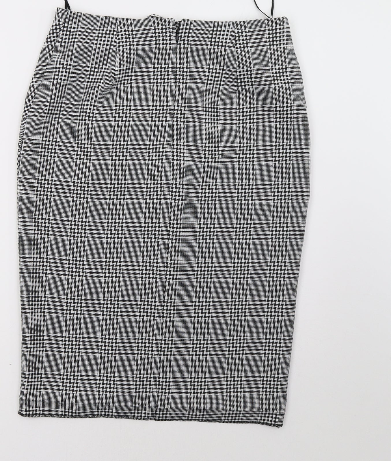 Matalan Womens Grey Check  A-Line Skirt Size 10