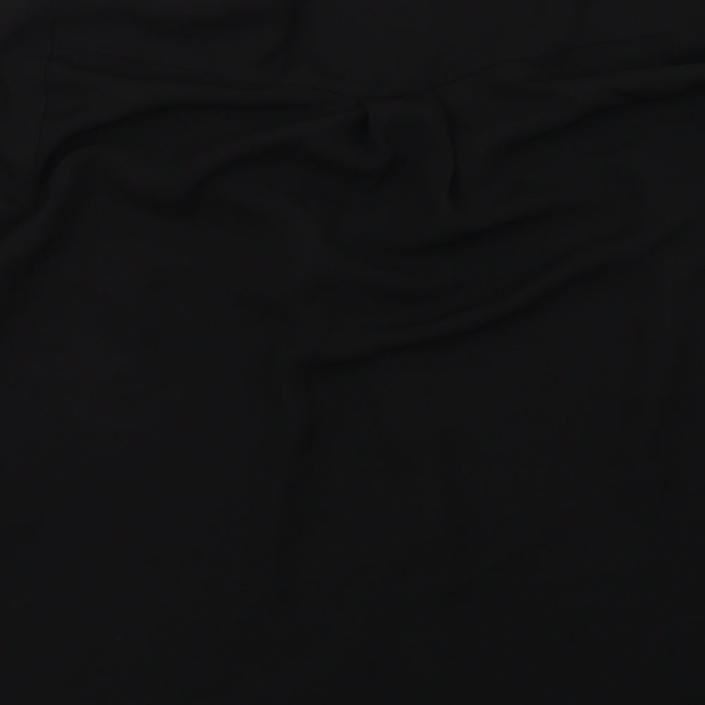 Womens UK Size 12 Very Black Basic Blouse