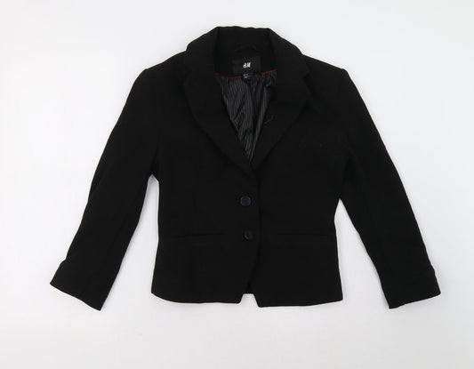 H&M Womens Black   Jacket Blazer Size 8
