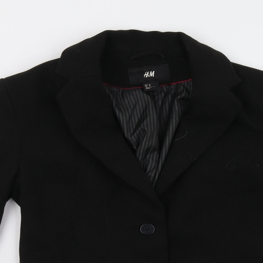 H&M Womens Black   Jacket Blazer Size 8