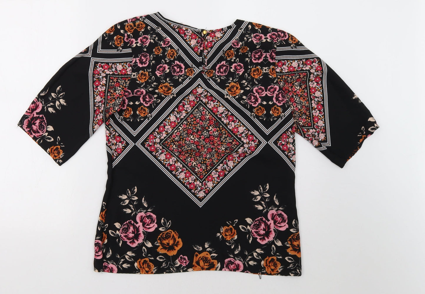 Womens UK Size 8 Peacocks Pink Basic Blouse