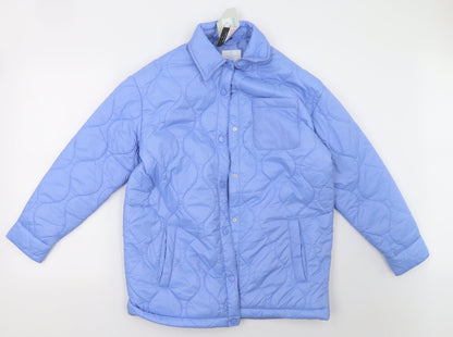 Primark Womens Blue   Pea Coat Jacket Size 2XS