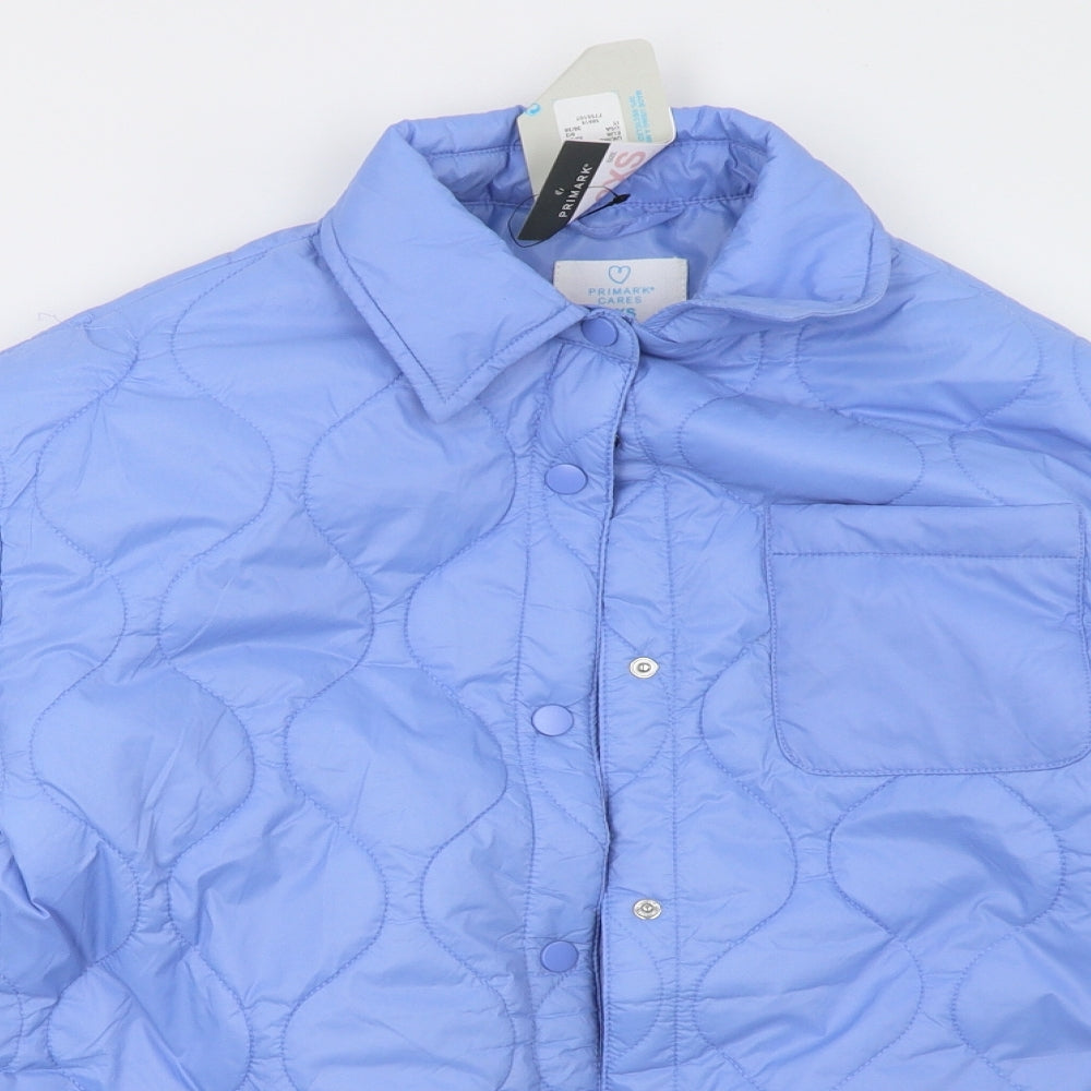 Primark Womens Blue   Pea Coat Jacket Size 2XS