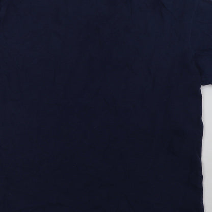 Mens UK Size L Anvil Blue  T-Shirt