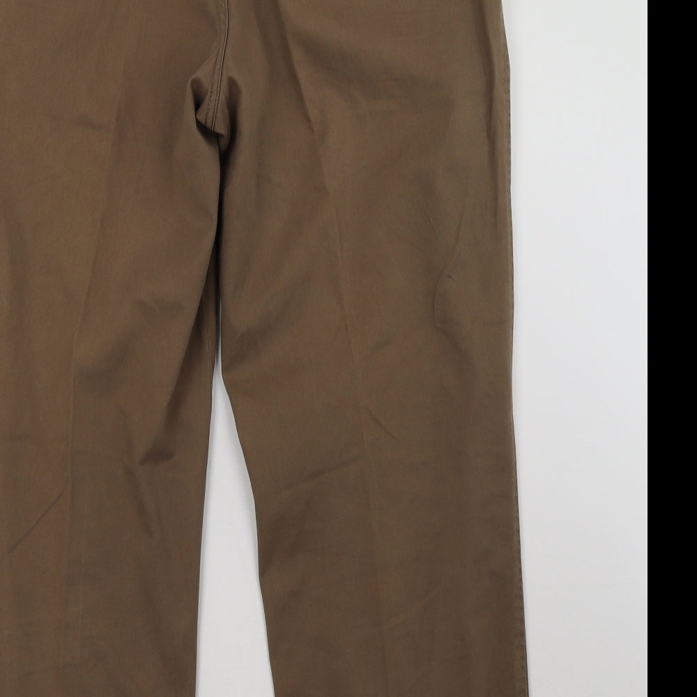 Womens UK Size 38 Debenhams Regular Fit  Brown Trousers