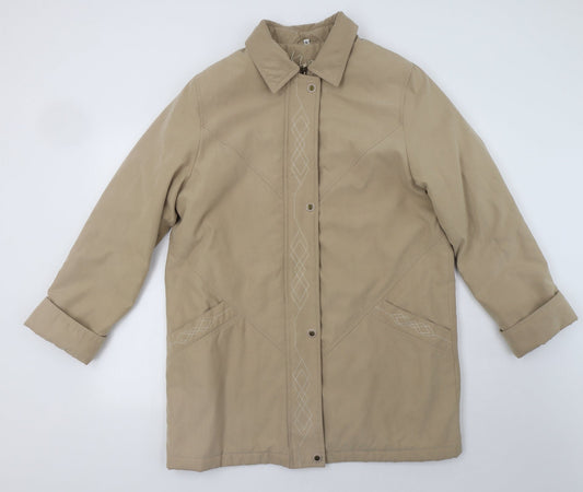 Klass Womens Beige   Jacket  Size L