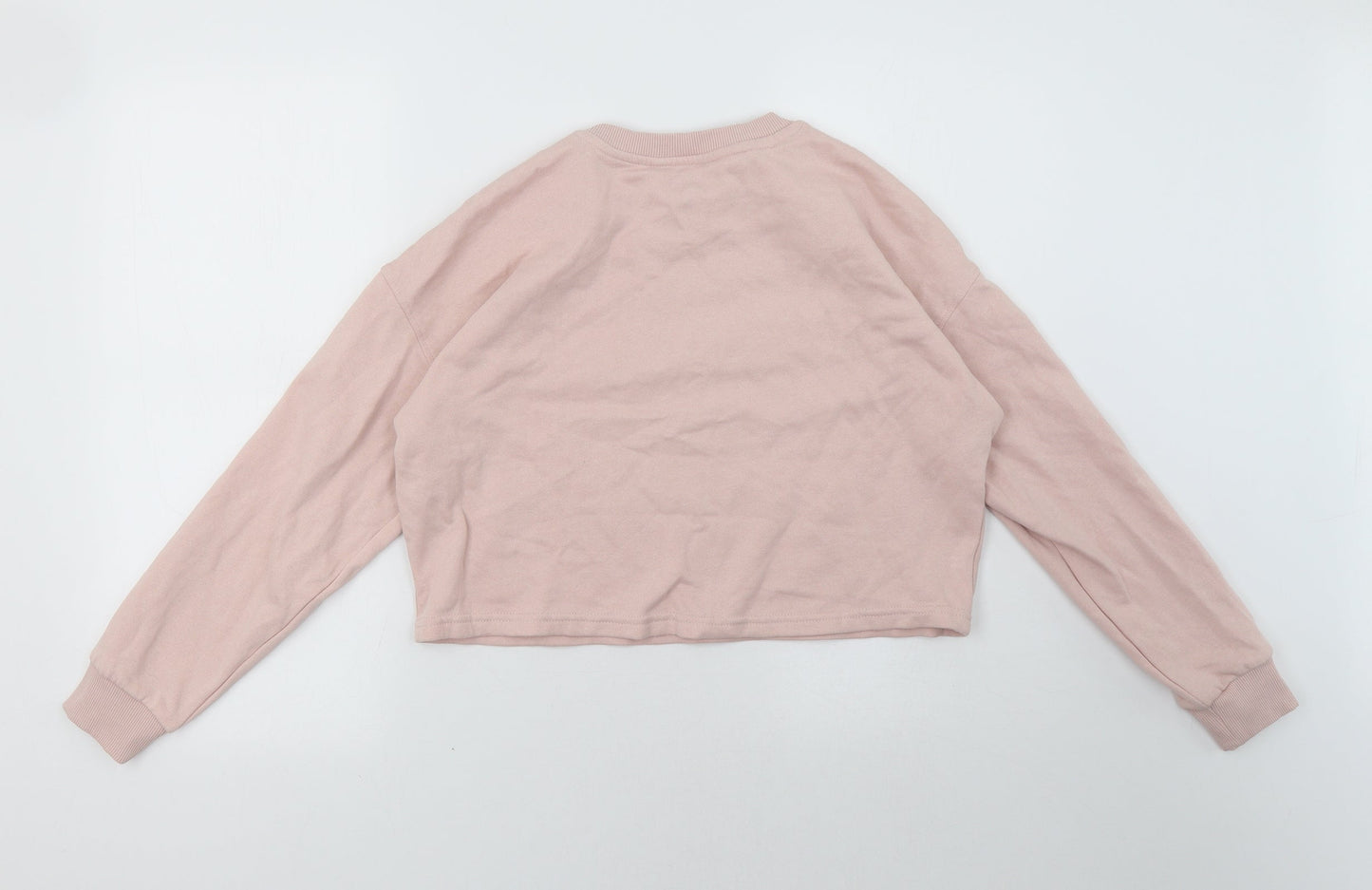NEXT Girls Pink   Pullover Sweatshirt Size 12-13 Years  - Cropped