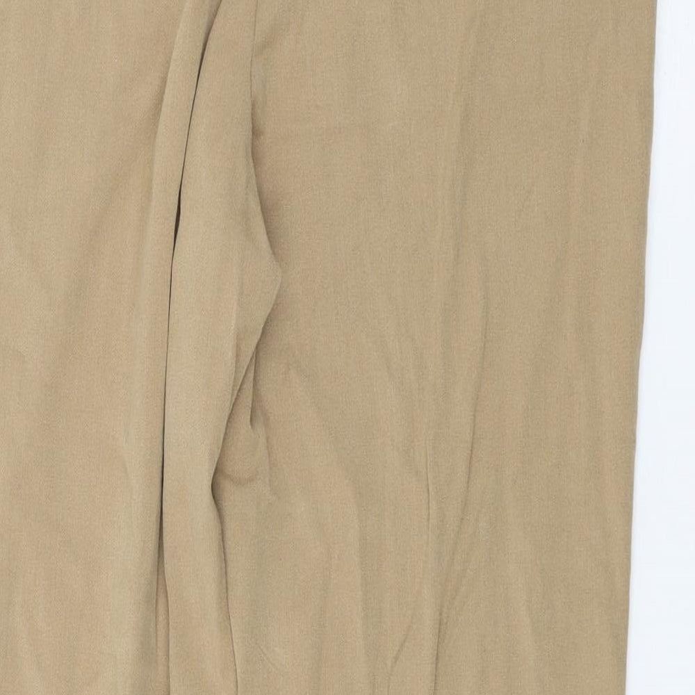 Womens UK Size 12 Marks and Spencer Regular Fit  Beige Trousers