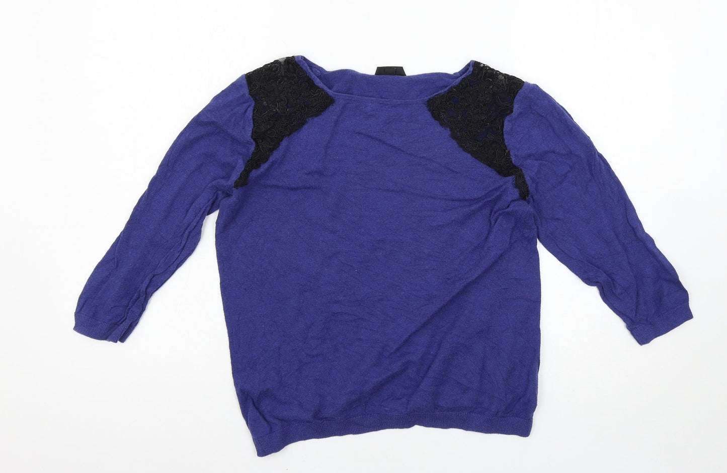 Womens UK Size 14 Topshop Black Pullover Jumper